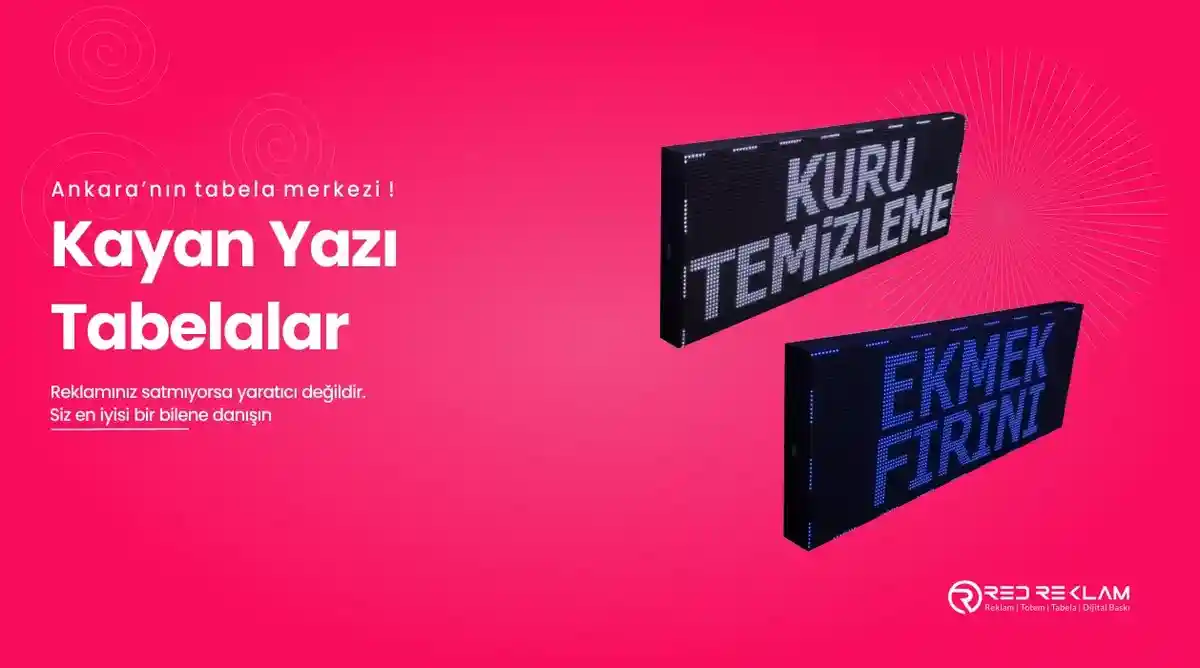 Ankara Kayan Yazı İmalat red reklam